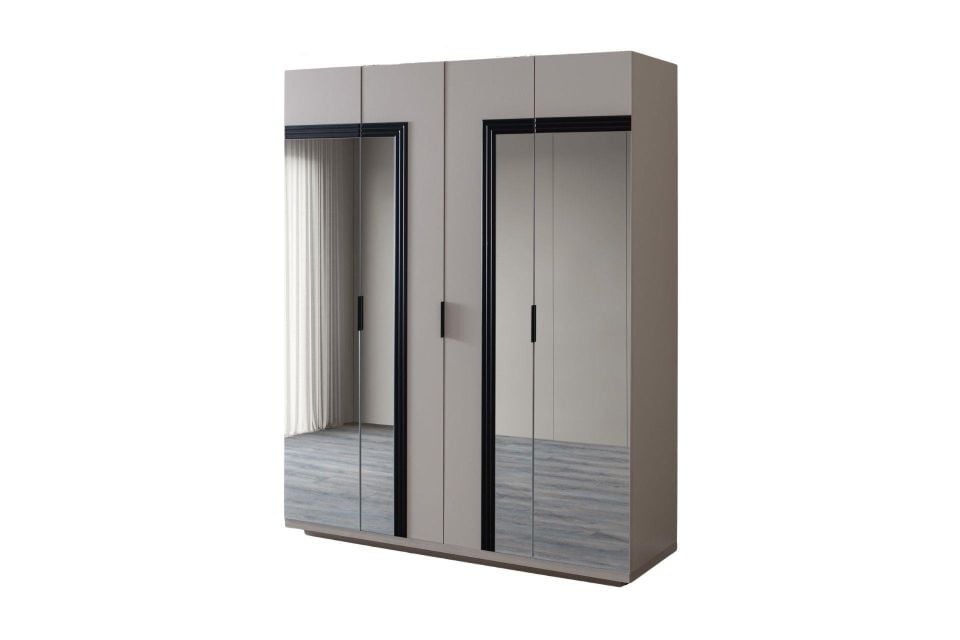 Vegnum 4 Kapaklı Aynalı Dolap