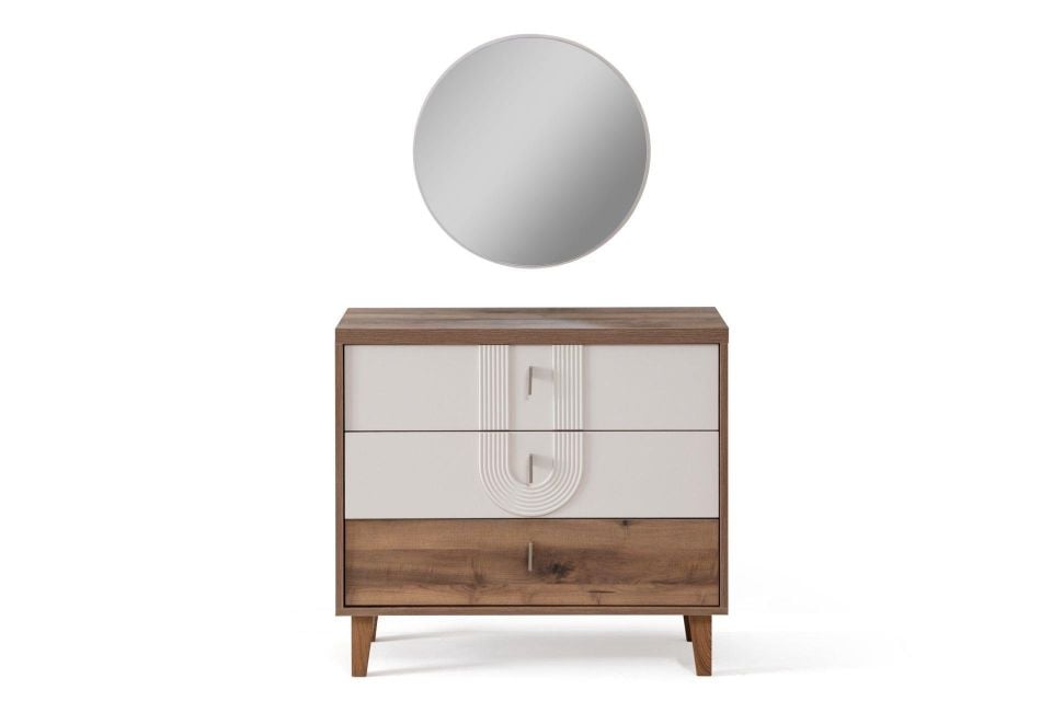 Megan Çekmeceli Aynalı Şifonyer