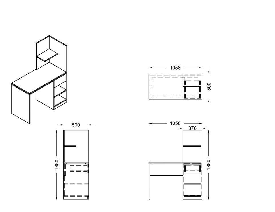 Megan Üniteli Çalışma Masası