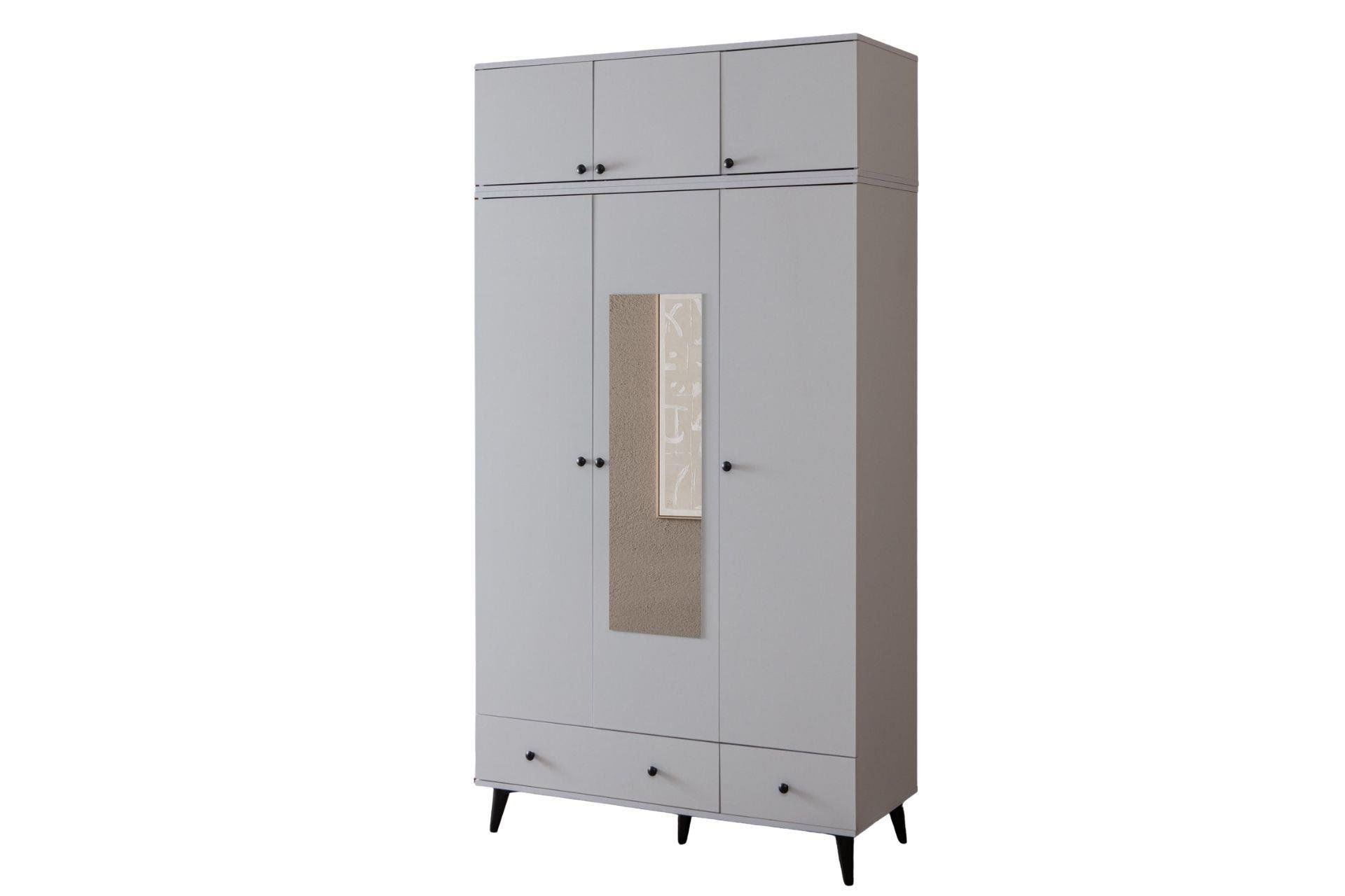 Bianca 3 Kapaklı Aynalı Dolap ve Yüklük