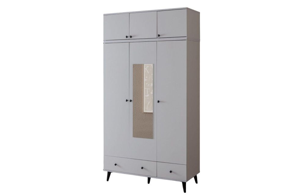 Bianca 3 Kapaklı Aynalı Dolap ve Yüklük