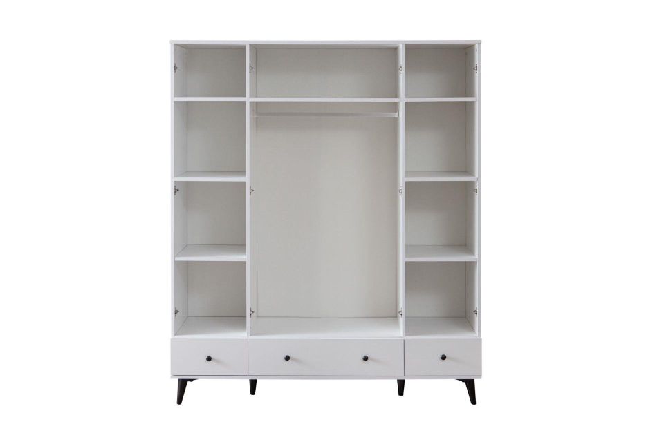 Bianca 4 Kapaklı Aynalı Dolap