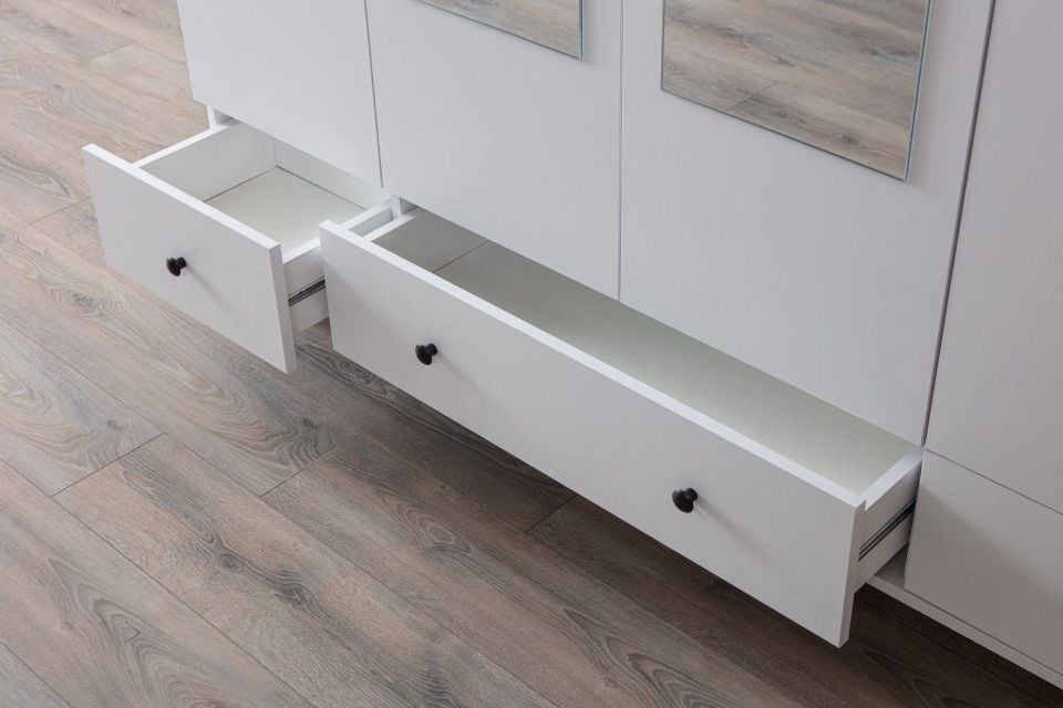 Bianca 4 Kapaklı Aynalı Dolap ve Yüklük