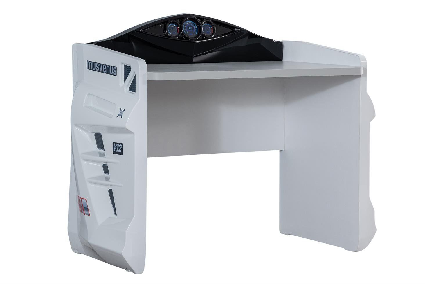 Sports Arabalı Yatak Uyumlu Çalışma Masası - Beyaz