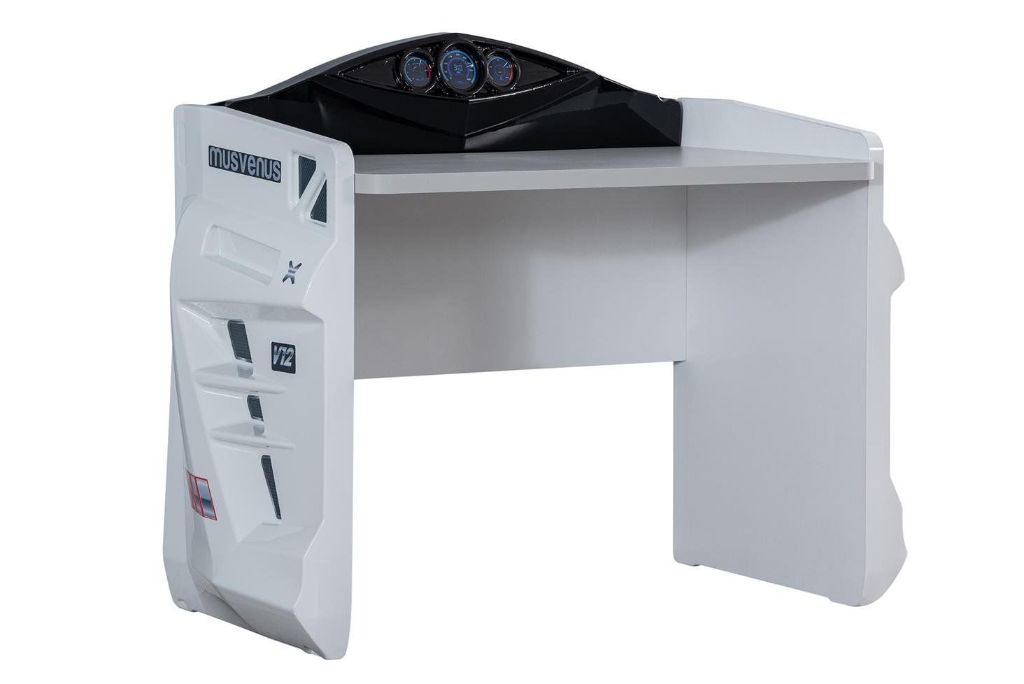 Sports Arabalı Yatak Uyumlu Çalışma Masası - Beyaz