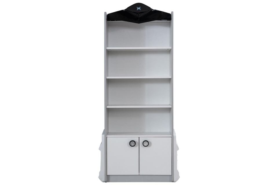 Sports Arabalı Yatak Uyumlu Kitaplık - Beyaz