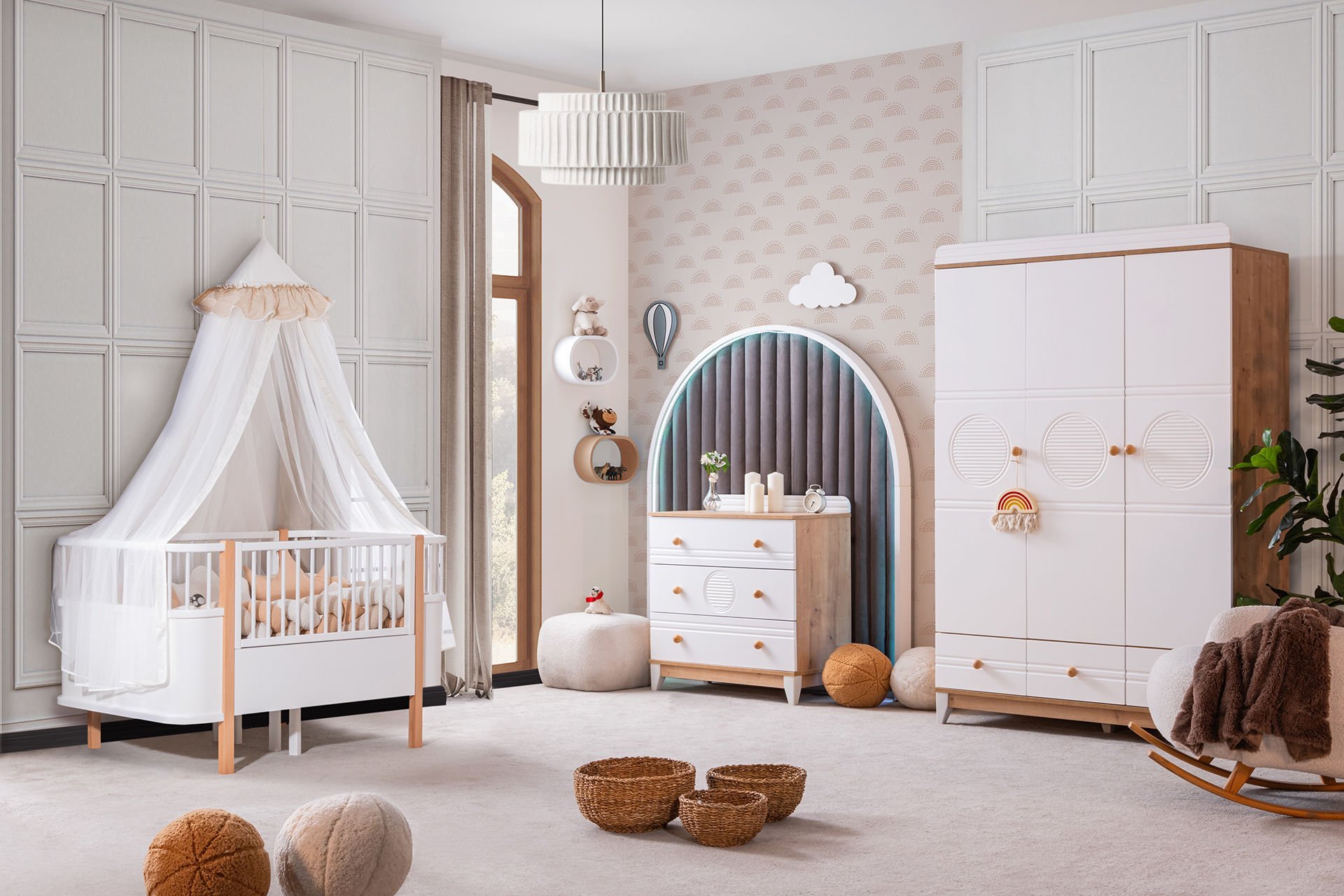 Bella Bebek Odası Takımı - Ceviz