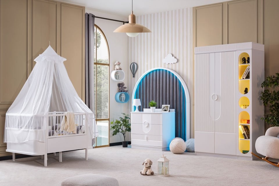 Bella Bebek Odası Takımı - Beyaz
