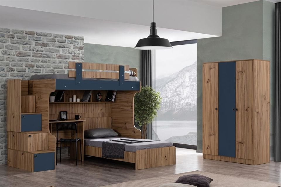 Riva Ranza Karyola Çalışma Masası Takım