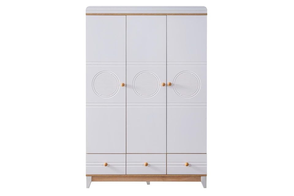 Alvin 3 Kapaklı Dolap - Ceviz