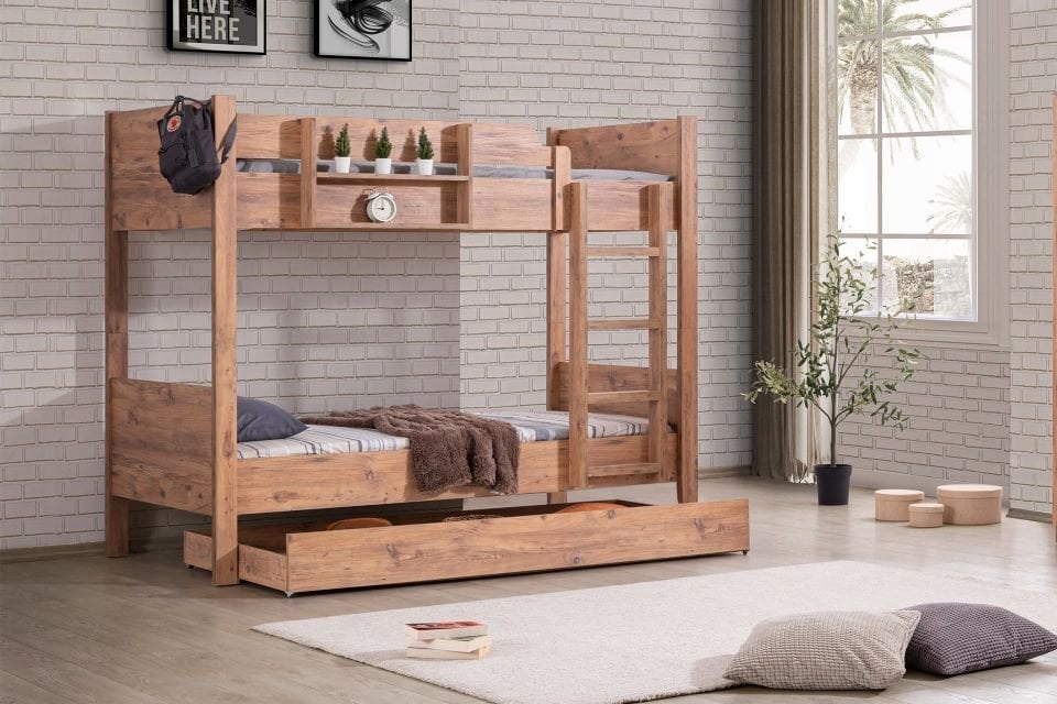 Asya Ayrılabilir Yavrulu Ranza - Ceviz