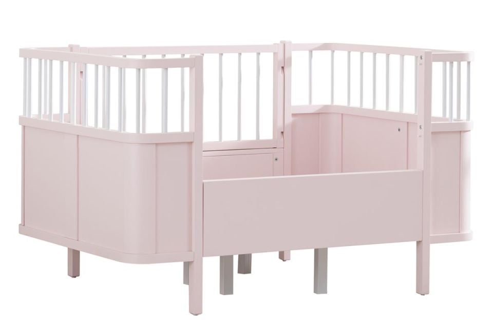 Siesta Büyüyen Beşik 90x130 / Siesta Karyola 90x190 - Pembe