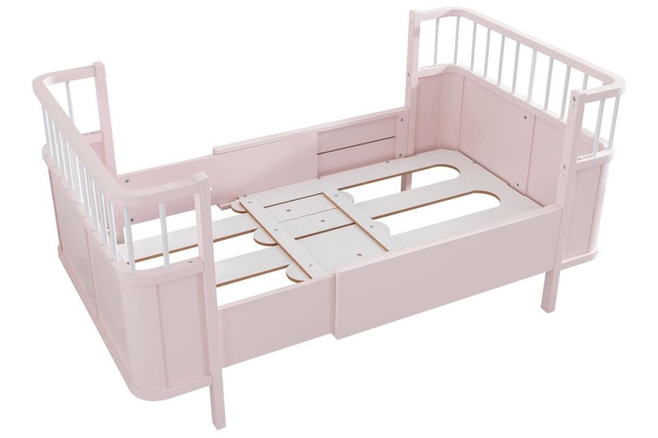 Siesta Büyüyen Beşik 90x130 / Siesta Karyola 90x190 - Pembe