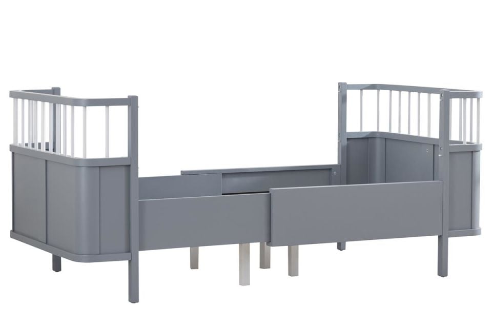 Siesta Büyüyen Beşik 90x130 / Siesta Karyola 90x190 - Antrasit