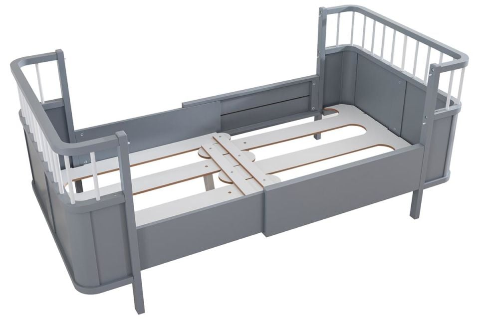 Siesta Büyüyen Beşik 90x130 / Siesta Karyola 90x190 - Antrasit