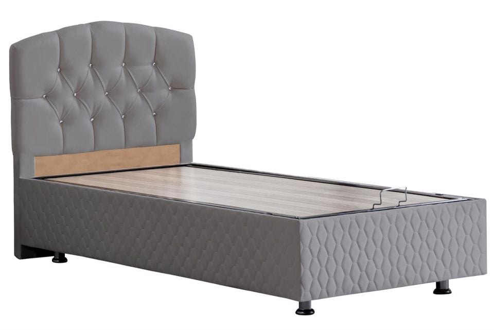 Efes Baza Başlık Comfort Yatak Seti 90 x 200 - Gri