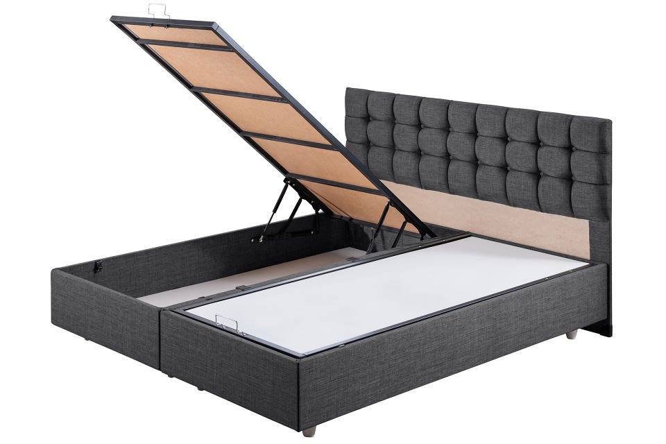 Venedik Baza Başlık Seti 160 x 200 - Antrasit