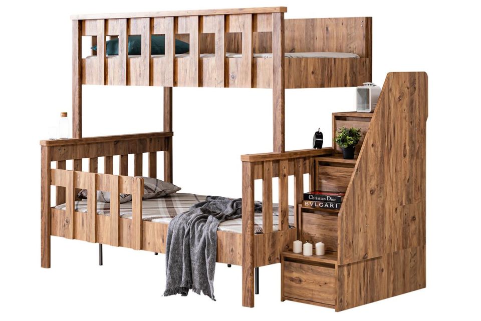 Deluxe Ayrılabilir Ranza - Ceviz