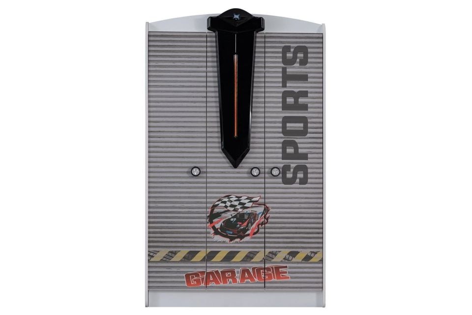 Sports Merso Arabalı Yataklı Çocuk Odası Takımı - Beyaz