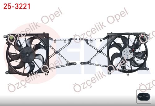 ASTRA H Z16XEP SU RADYATÖRÜ FAN MOTORU+DAVLUMBAZI KOMPLE VEKA MARKA