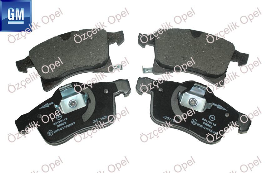 OPEL MERİVA A- ASTRA H-CORRA C-ZAFİRA B ÖN FREN BALATASI - OPEL GM MARKA