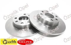 OPEL CORSA C ÖN FREN DİSK SETİ SOGUTMASIZ ( ABS SİZ )- DELPHI MARKA 569020 - 9195981