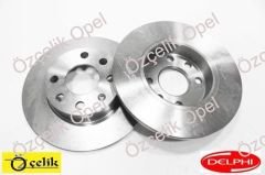 OPEL CORSA C ÖN FREN DİSK SETİ SOGUTMASIZ ( ABS SİZ )- DELPHI MARKA 569020 - 9195981