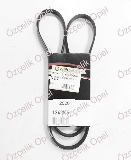 OPEL VECTRA C Z16XE - Z18XE V KAYIŞI 5 PK 1240 - GATES MARKA 6340600 - 93172363 - MANDO MARKA 1243K5