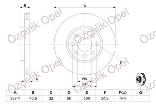ÖN FREN DİSK TAKIMI (KÜÇÜK TİP) - BOSCH 0986479223 - 569065 - 93197241