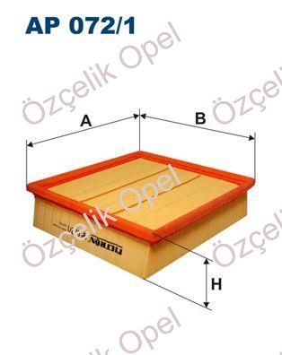 OPEL CORSA D -HAVA FİLTRESİ-A14XER - FİLTRON MARKA