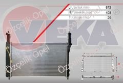 CHEVROLET CAPTİVA C100 SU RADYATÖTÜ BRAZING SİSTEM VEKA MARKA