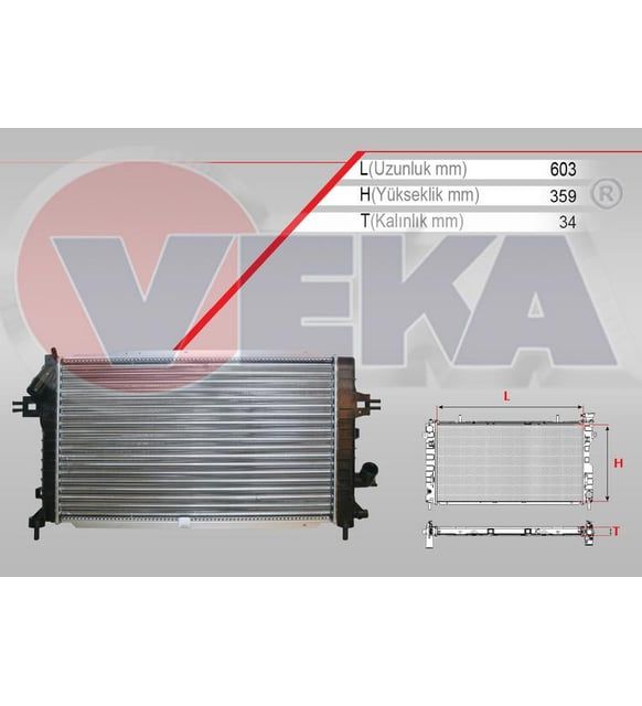 ASTRA H Z13DT SU RADYATÖRÜ VEKA MARKA 2005-2010
