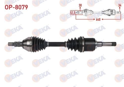 ASTRA J 1.6 DİZEL SOL AKS KOMPLE VEKA OP-8079 - 374889 - 13335139