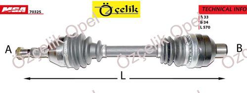 ASTRA H AKS KOMPLE ÖN SAĞ Z1.3DTH - MGA MARKA
