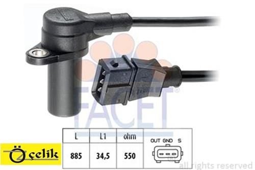 OPEL VECTRA B KRANK DEVİR SÖNSÖRÜ X16XEL - FACET İTALYAN 6238393