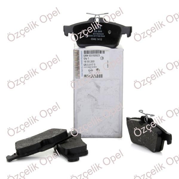 ARKA FREN BALATASI VECTRA C - OPEL GM MARKA