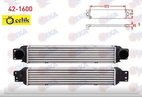 CHEVROLET CAPTİVA TURBO (INTERCOOLER) RADYATÖRÜ - VEKA MARKA