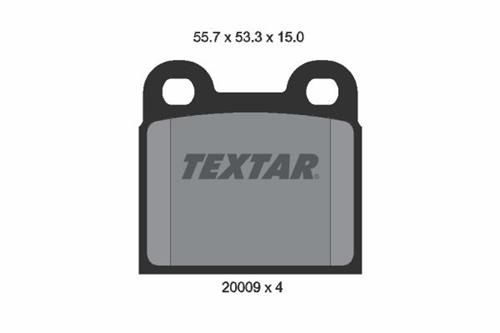 OPEL VECTRA B ARKA FREN BALATASI -TEXTAR MARKA