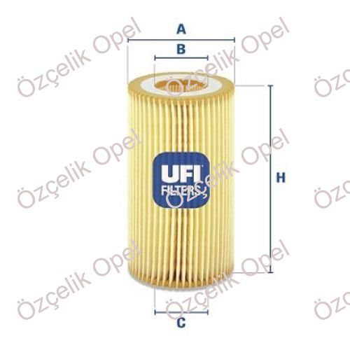 OPEL VECTRA B- YAĞ FİLTRESİ X20DT - UFİ MARKA