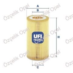 OPEL VECTRA B- YAĞ FİLTRESİ X20DT - UFİ MARKA