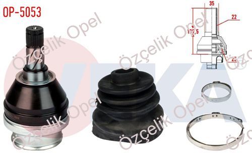 OPEL VECTRA C İÇ AKS KAFASI Z16XE - VEKA MARKA