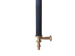 Siyah Gold Uclu Sivri Dolap Kulp 16 cm