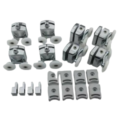 Krom Cam Duşkabin Ray Tekerleği Rulmanı 4mm ve 5mm Kabinlere Uyar 8 Adet Set Şeklindedir