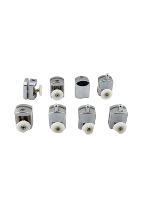 Krom Cam Duşkabin Ray Tekerleği Rulmanı 4mm ve 5mm Kabinlere Uyar 8 Adet Set Şeklindedir