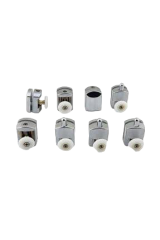 Krom Cam Duşkabin Ray Tekerleği Rulmanı 4mm ve 5mm Kabinlere Uyar 8 Adet Set Şeklindedir