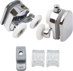 Krom Cam Duşkabin Ray Tekerleği Rulmanı 4mm ve 5mm Kabinlere Uyar 8 Adet Set Şeklindedir