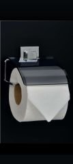 Hagen Krom Paslanmaz Yapışkanlı  Plastik  Kapaklı WC Kağıtlık