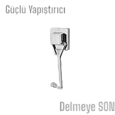 Hagen Güçlü Yapışkanlı Tekli Krom Askı