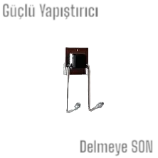 Hagen Güçlü Yapışkanlı İkili Krom Askı