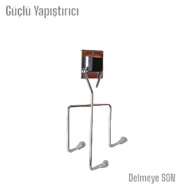 Hagen Güçlü Yapışkanlı 3 lü Krom Askı